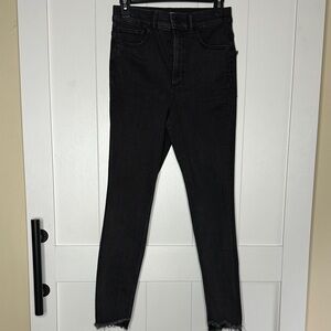 Express Women's Black High Rise Ankle Legging Size 4